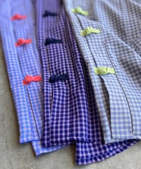 <men>kelen (ケレン) CHINA BUTTON CHECK SHIRTS "BRETON”  KLM26HSH1146 ●送料無料●