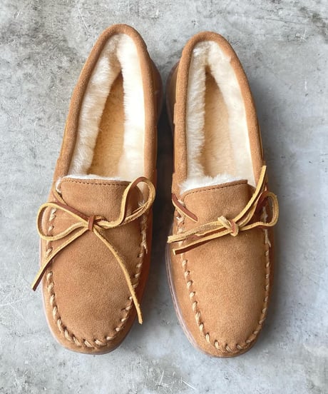 【SALE】<men>MINNETONKA(ミネトンカ)シープスキン　ハードソール　モカシン 3746/ゴールデンタン、ブラック●送料無料●