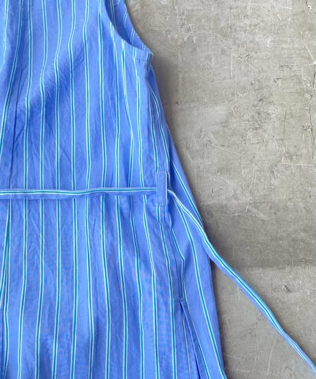 <women>ne Quittez pas(ヌキテパ)Poplin Stripe Flower Embroidery Sleeveless Dress(010561WR2)●送料無料●
