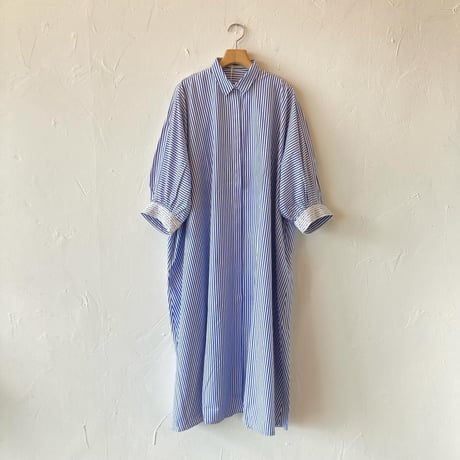 <women>ne Quittez pas(ヌキテパ)Fine Poplin Kika Embroidery Big Shirts Dress (010441GZ3)●送料無料●