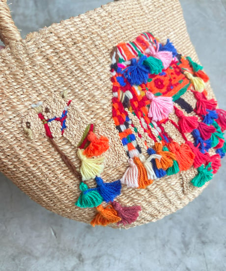 【SALE】<women>VIOLAd'ORO(ヴィオラドーロ) V-8342 刺繍アバカバッグ●送料無料●
