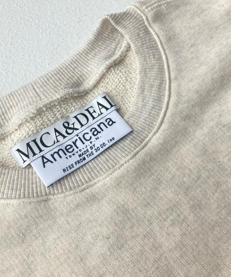 新品タグ付き MICA×AMERICANA ロゴスウェットMICA&DEAL/マイカアンド