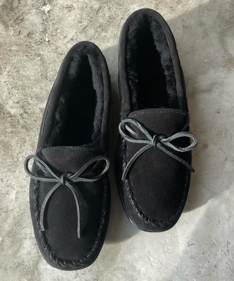 【SALE】<men>MINNETONKA(ミネトンカ)シープスキン　ハードソール　モカシン 3746/ゴールデンタン、ブラック●送料無料●