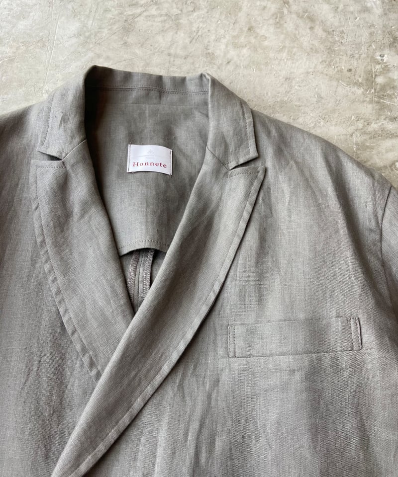 unisex> Honnete（オネット）Double Breasted Jacket/Ta