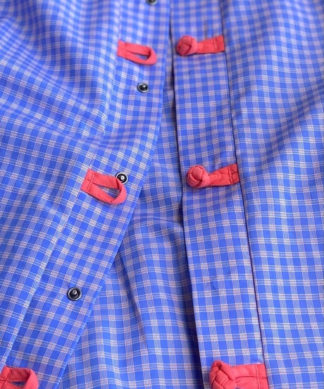<men>kelen (ケレン) CHINA BUTTON CHECK SHIRTS "BRETON”  KLM26HSH1146 ●送料無料●