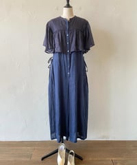 <women>Porter des boutons(ポルテデブトン) ケープオールインワン (P22-1-052-04)  ネイビー ●送料無料●