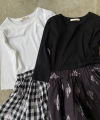 【SALE】<women> ne Quittez pas(ヌキテパ) Cotton Linen Foil Print Rib Combi Dress（010451GV1） ●送料無料●