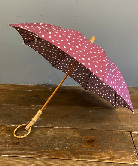 SUR MER バンブーハンドル コットン日傘 SUR MER (シュールメール