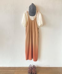 【SALE】<women> FIL DE FER(フィル デ フェール) 段染めルーズツイル エプロンワンピース（10-1-03-208-5-2-1-1) ●送料無料●