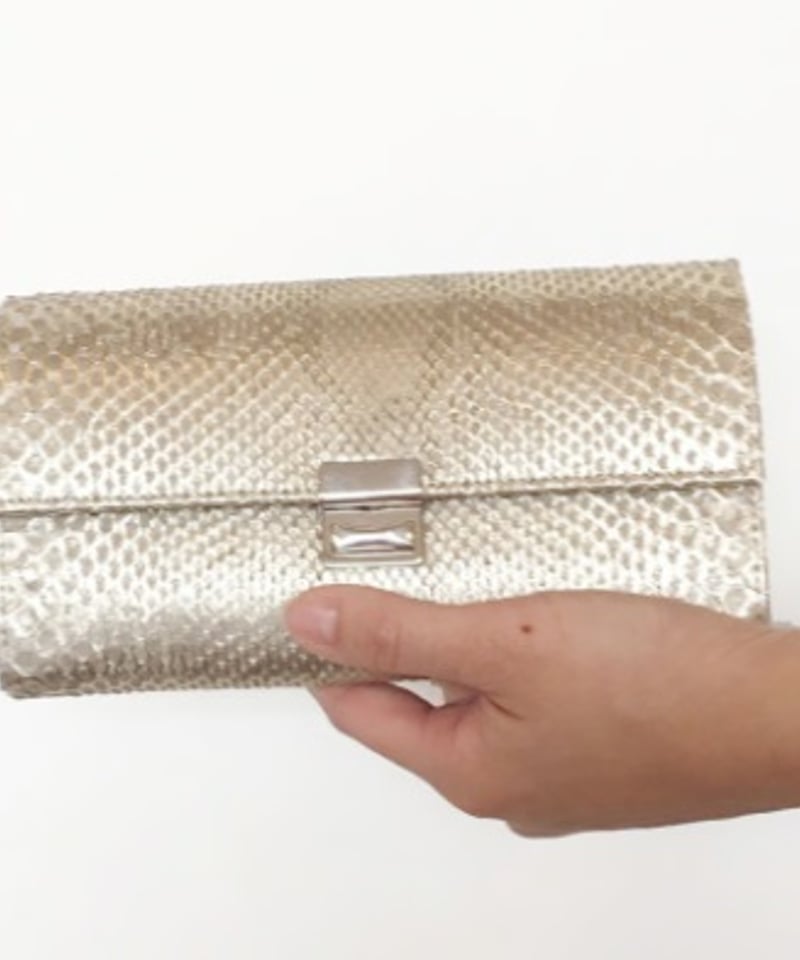 unisex>isola（アイソラ）パイソン×ゴールド箔 サントリーニ/束