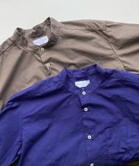 【SALE】<men> MANUAL ALPHABET（マニュアルアルファベット）オーバーダイタイプライター　ルーズフィットバンドカラー半袖シャツ （MA-S-723）/