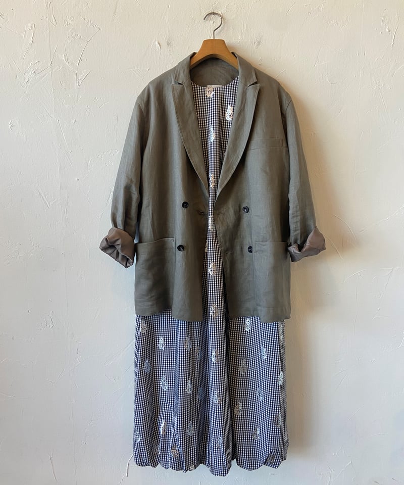 unisex> Honnete（オネット）Double Breasted Jacket/Ta