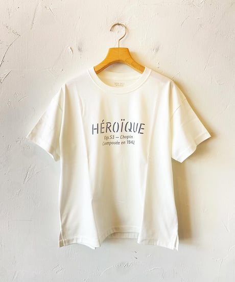 ●送料全国一律 185円● <women> BOOK SHELF(ブックシェルフ) POLONAISE HEROIQUE プリントTシャツ 26994