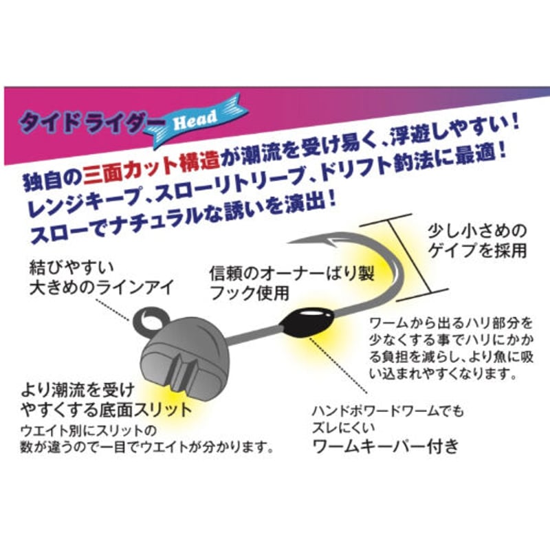 タイドライダーヘッド M | FISH LABO's STORE