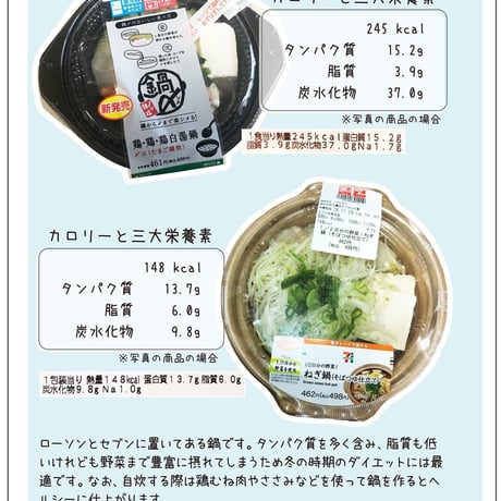 ダイエット＆トレーニングに役立つ！コンビニやスーパーで買える食品ガイド３