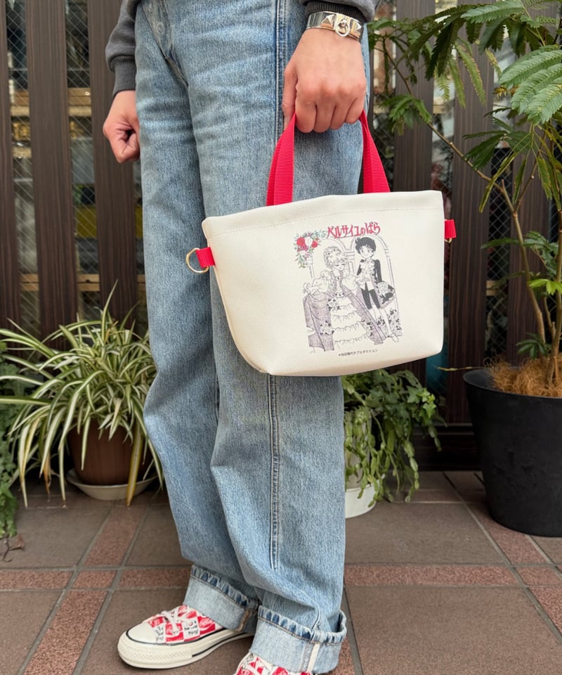 ベルばら×柏レザー ベルばらランチトート（PVC） ちびキャラ | Harito