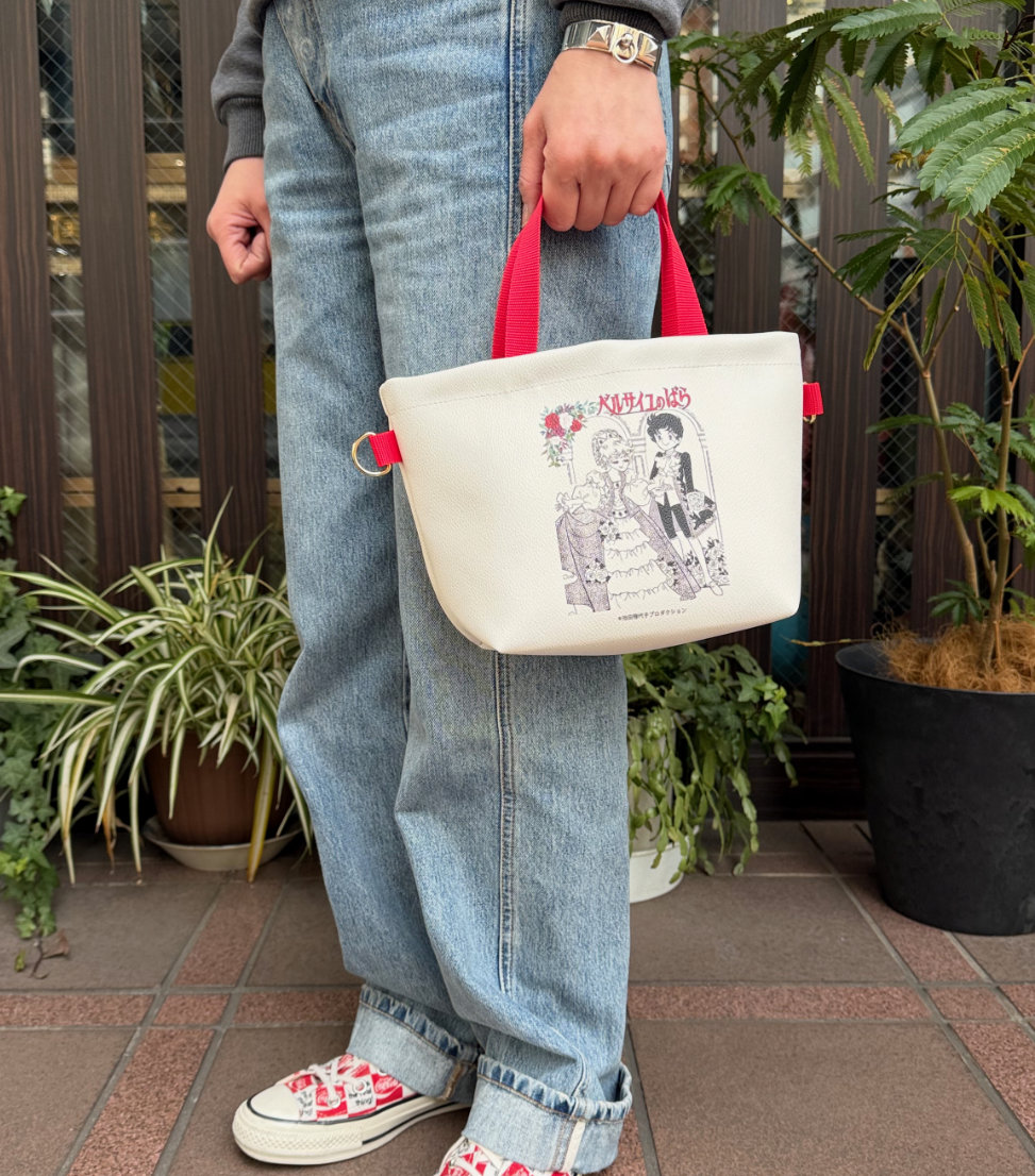 ベルばら×柏レザー ベルばらランチトート（PVC） ちびキャラ | Harito