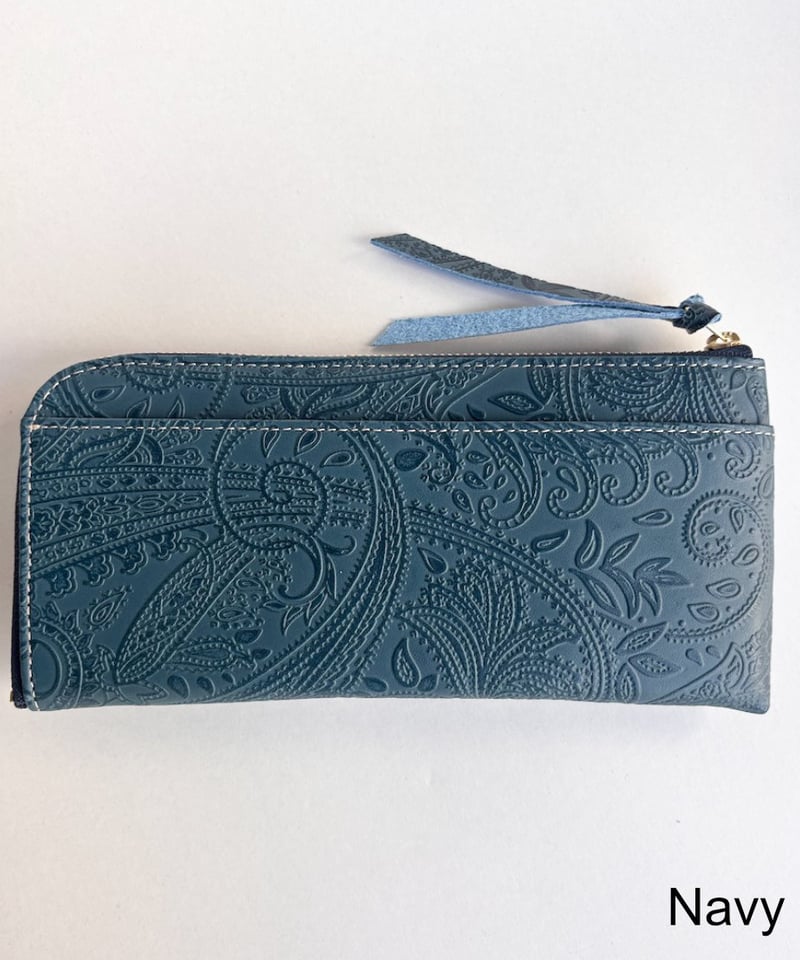 ペイズリー柄L字長財布 | Harito by NUIZAEMON