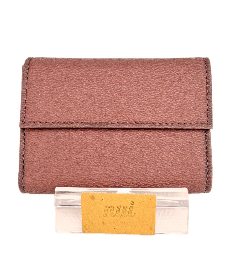 ミニ財布【ピーナッツレザー®】PVC | Harito by NUIZAEMON