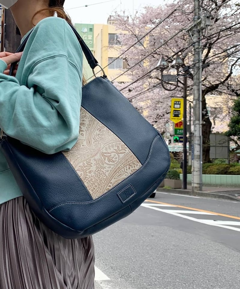 ペイズリー柄 ユキ2WAYバッグ | Harito by NUIZAEMON
