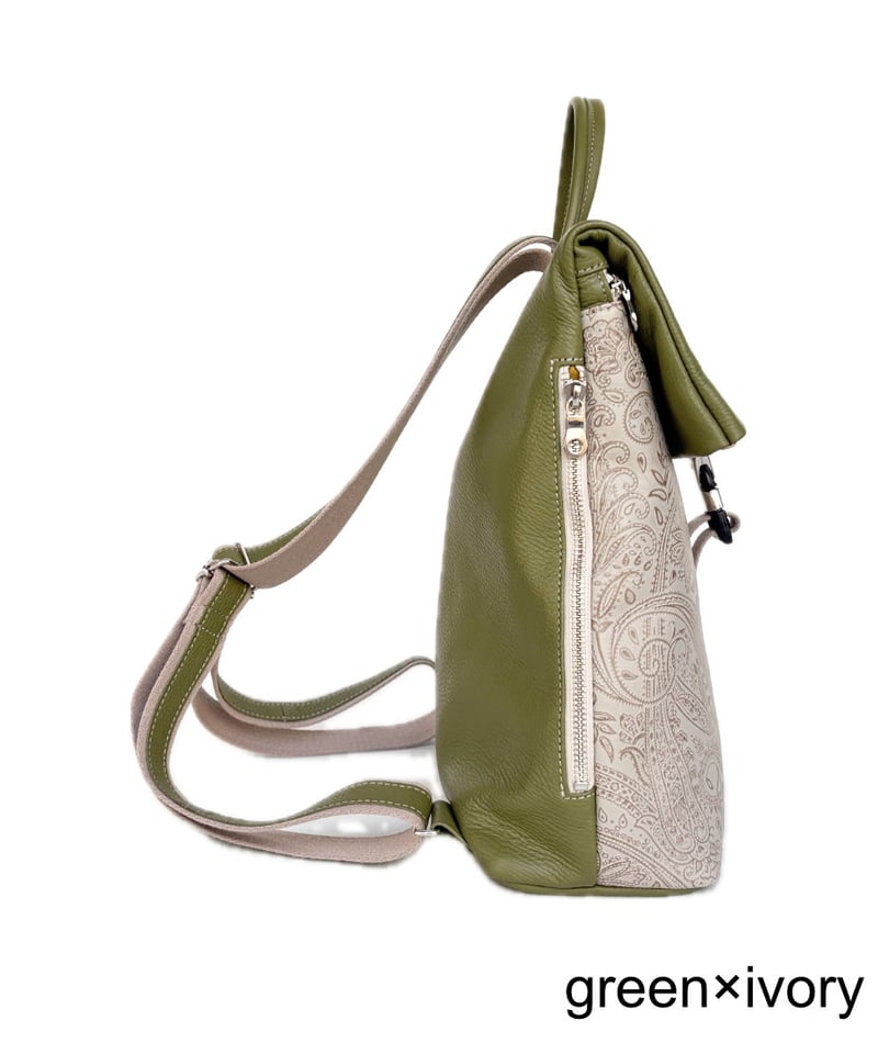 ペイズリー口折れリュックS | Harito by NUIZAEMON