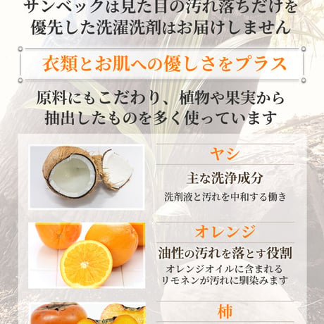 サンベック 普段着用洗剤 1100g  洗濯洗剤 液体 無香料