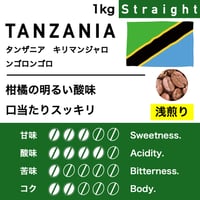 1kg【浅煎り】タンザニア　キリマンジャロ　AA　ンゴロンゴロ