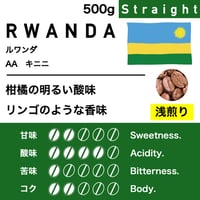 500g【浅煎り】ルワンダ　キニニ　AA