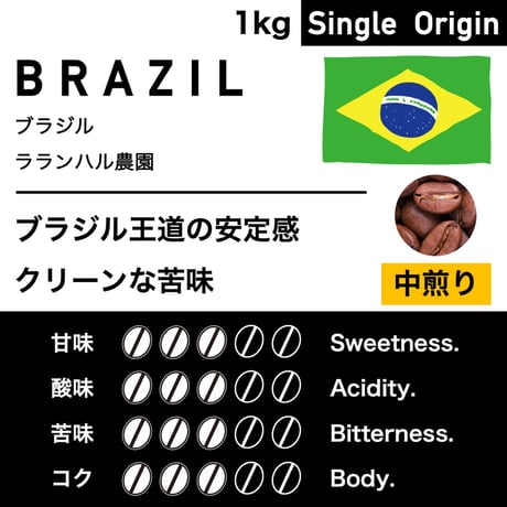 1kg【中煎り】ブラジル　ラランハル農園
