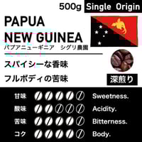 500g【深煎り】パプアニューギニア　シグリ農園