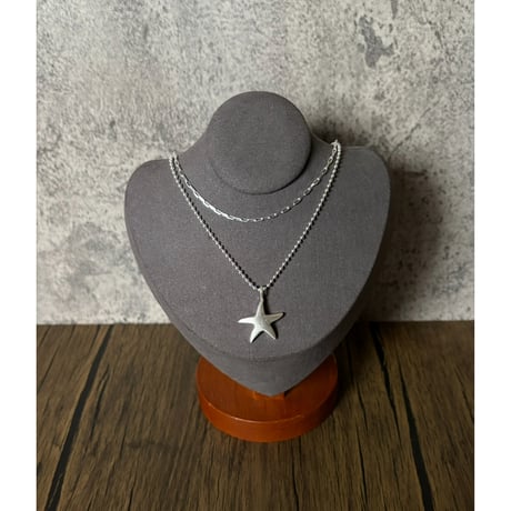 dancing star（BIG）long chain necklace