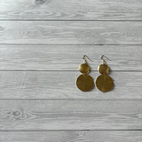 Sun & moon brass W <ピアス / イヤリング>