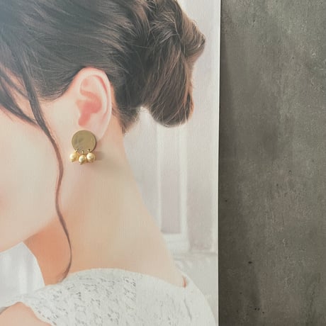 circle three pearl <ピアス / イヤリング>