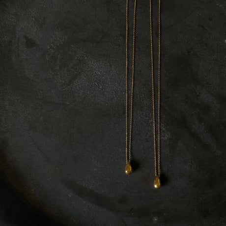 18K Gold vermeil drop necklace