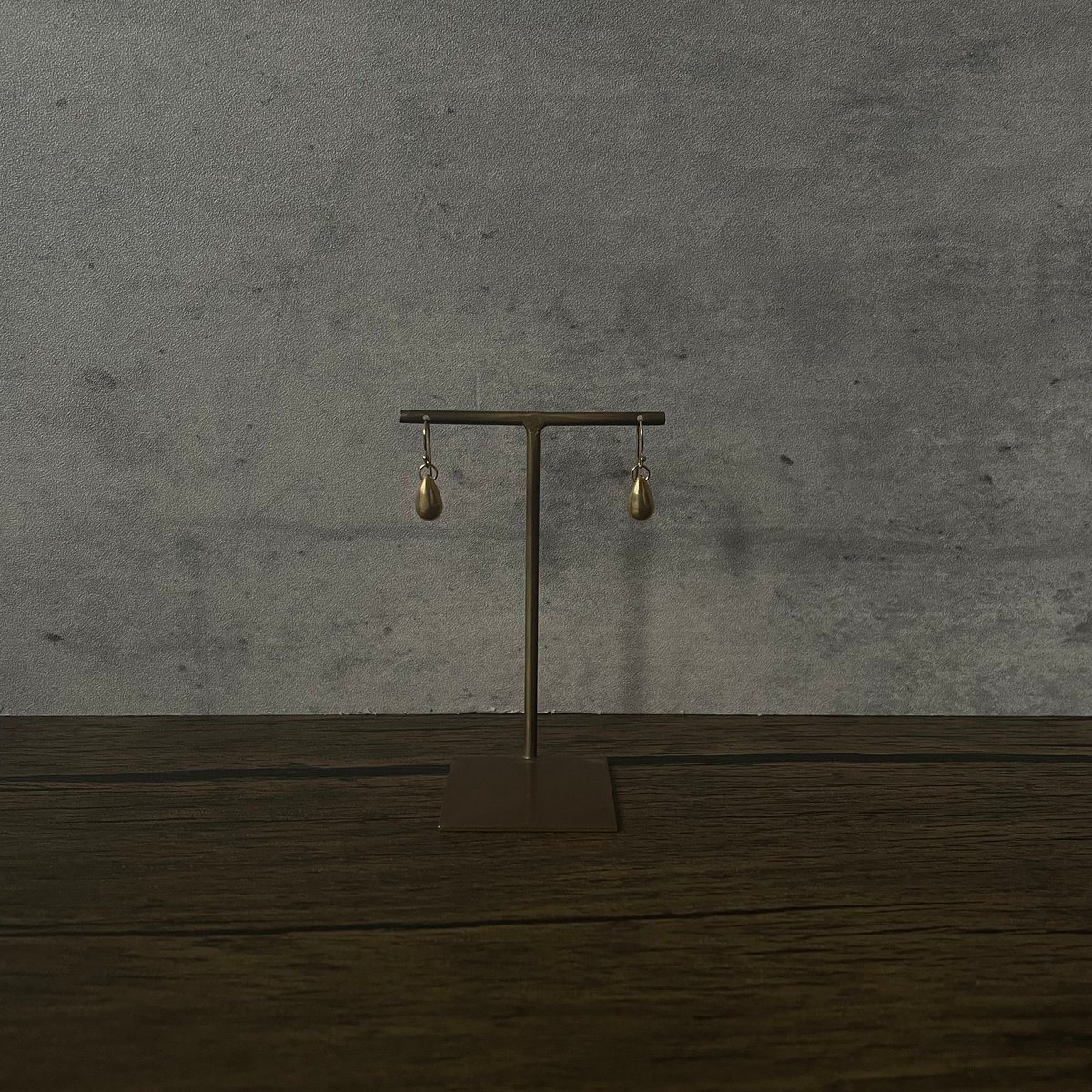 18K Gold vermeil drop（ピアス／イヤリング） | IRONO Handw