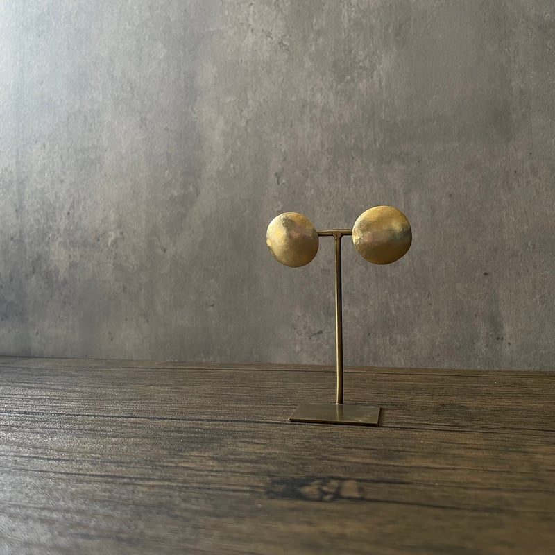 FULL Moon brass <ピアス / イヤリング> | IRONO Handwor