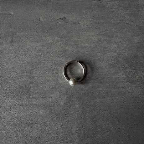 silver999 kurukuru pearl ring