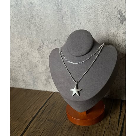 dancing star（BIG）long chain necklace