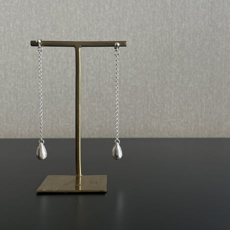 SILVER925 mini drop chain  ピアス／イヤリング