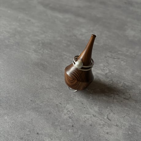 silver999 kurukuru pearl ring