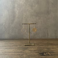 Brass circle asymmetry  < ピアス / イヤリング >