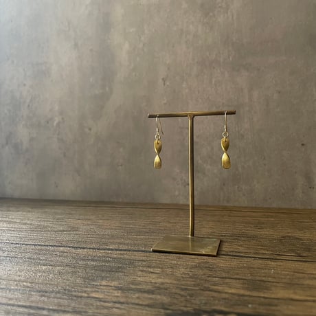 Brass twist mini  < ピアス / イヤリング >