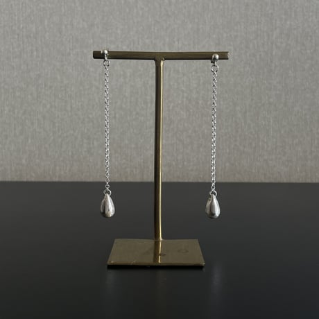 SILVER925 mini drop chain  ピアス／イヤリング