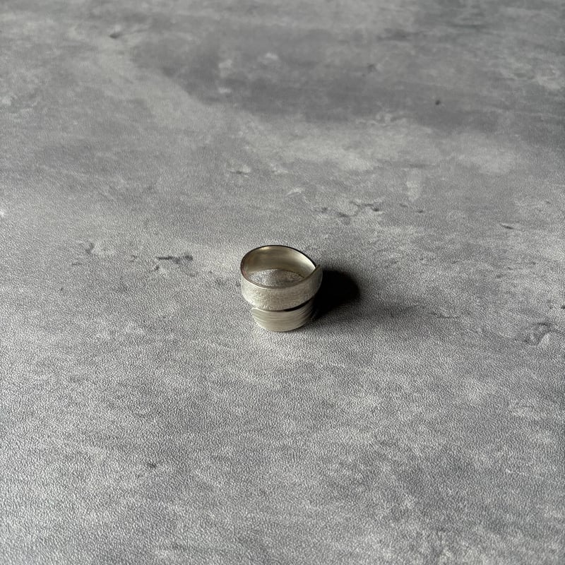 silver999 wrapping wide ring | IRONO Handwork