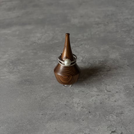 silver999 kurukuru pearl ring