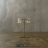 silver999 circle three pearl <ピアス / イヤリング>