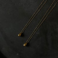 18K Gold vermeil drop necklace