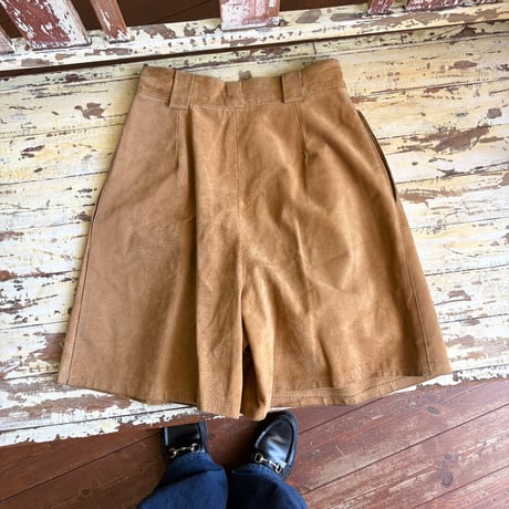 leather shorts
