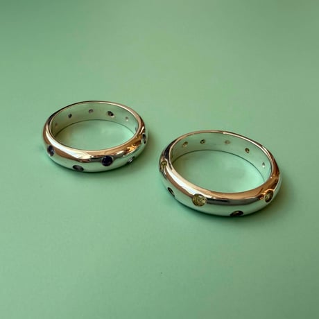 Bent original stone ring