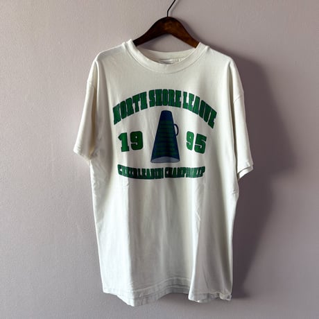 90s Made in USA college logo print tee